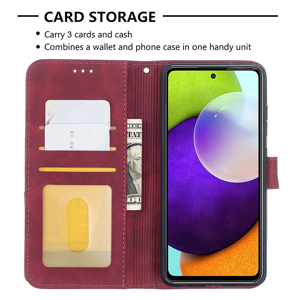 Thumbnail: Wallet Flip Leather Case For Samsung Galaxy