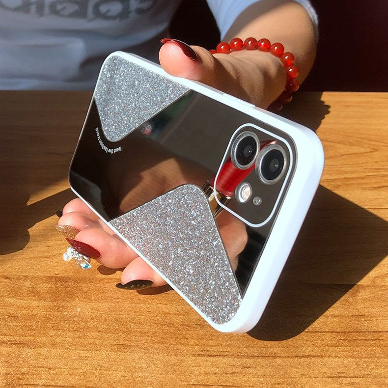 섬네일: Bling Glitter Makeup Mirror Phone Case For iPhone