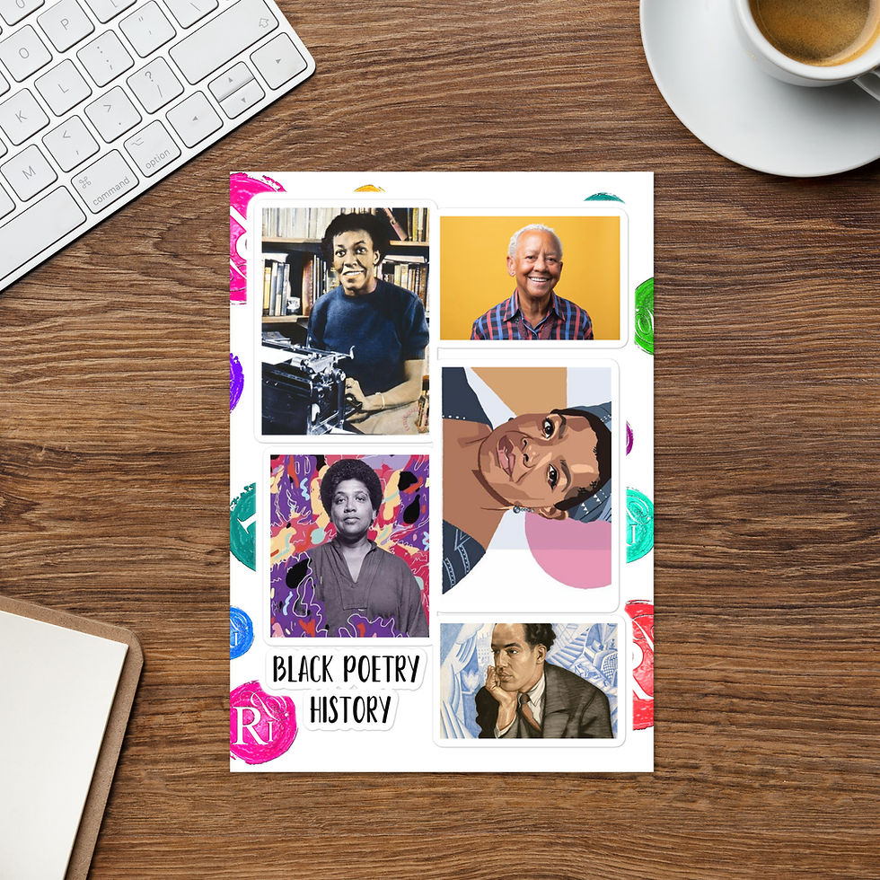 Thumbnail: Poetry sticker sheet