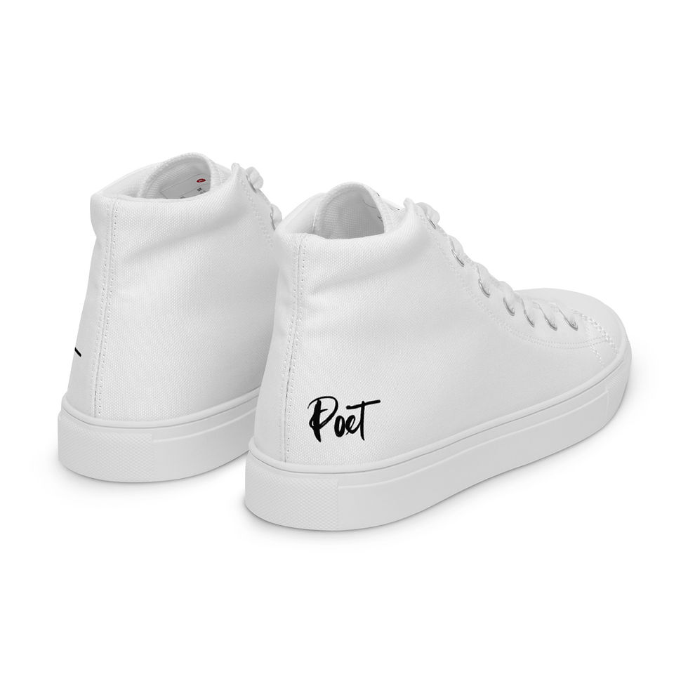Imej kecil: Exclusive Men’s Poetry high top canvas shoes