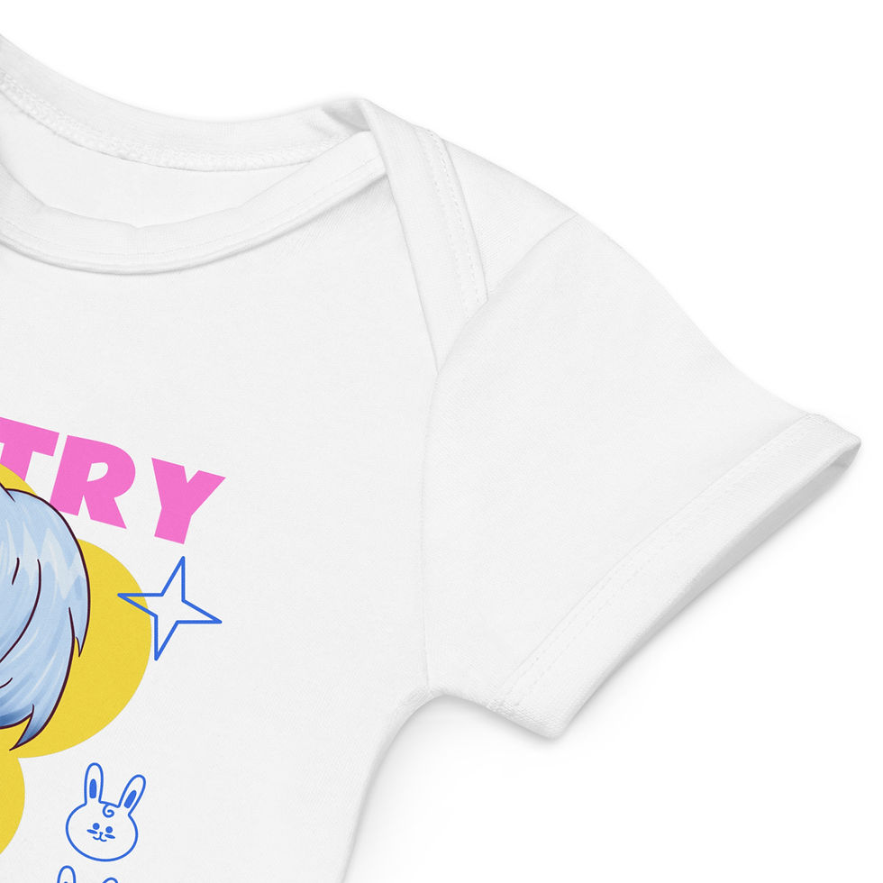Thumbnail: Organic poetry cotton baby bodysuit