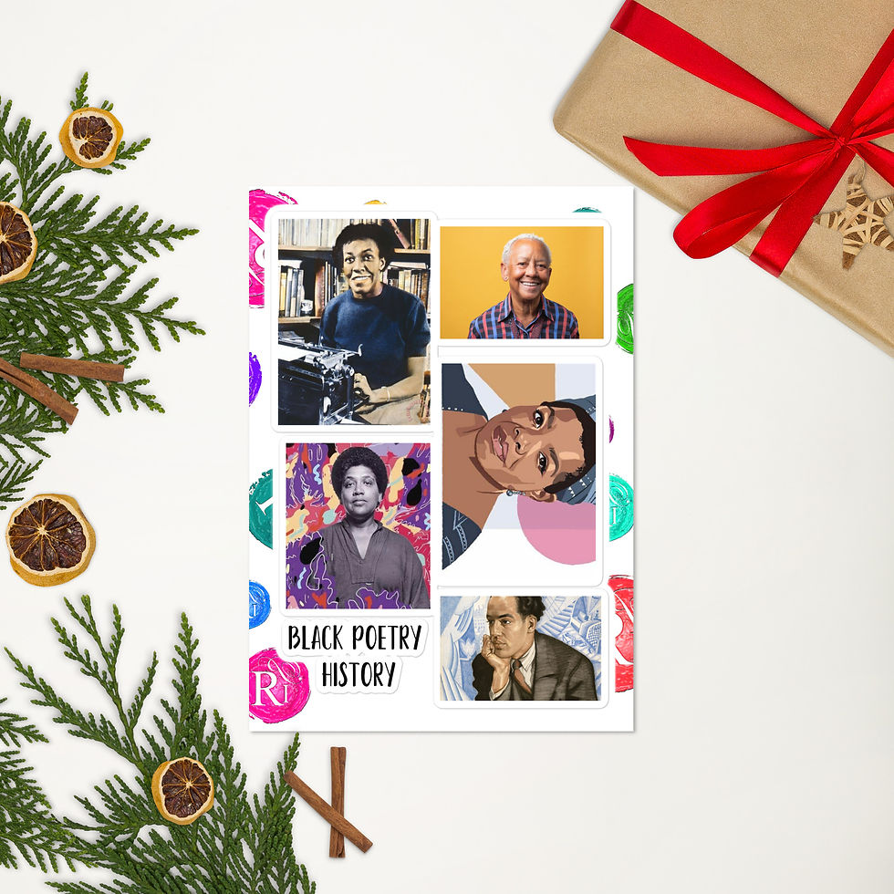 Thumbnail: Poetry sticker sheet