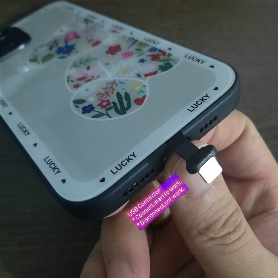 Thumbnail: 7 Color Led Light Phone Case Call Flash For iPhone