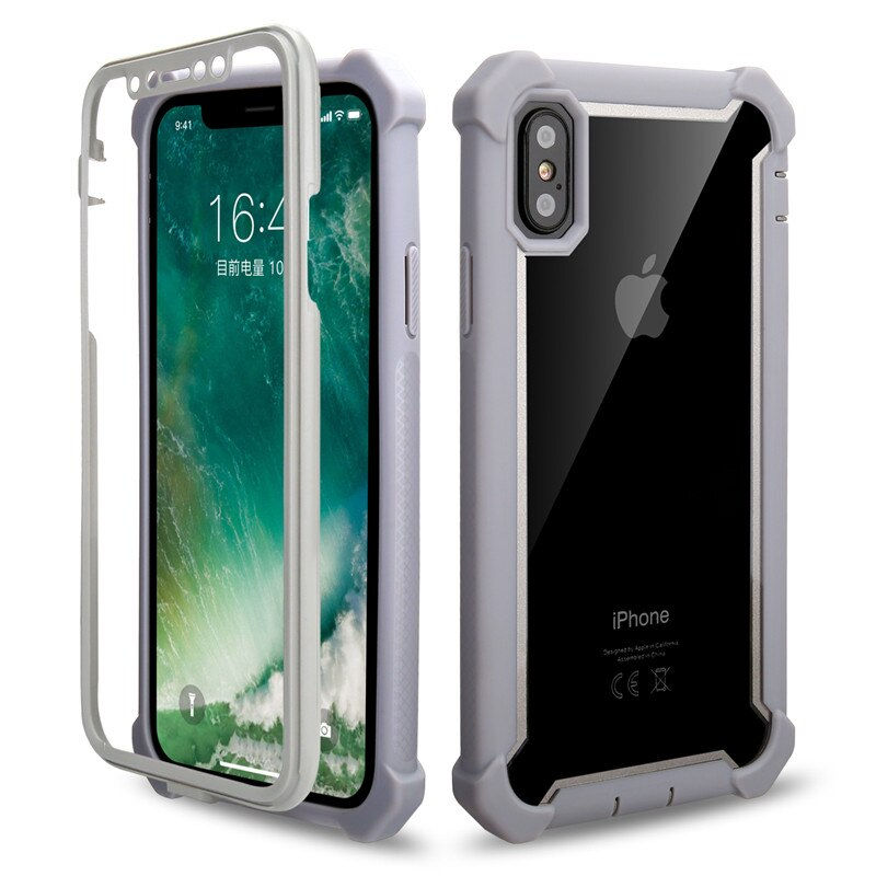 Thumbnail: Fashion Shockproof Bumper Transparent Case For iPhone