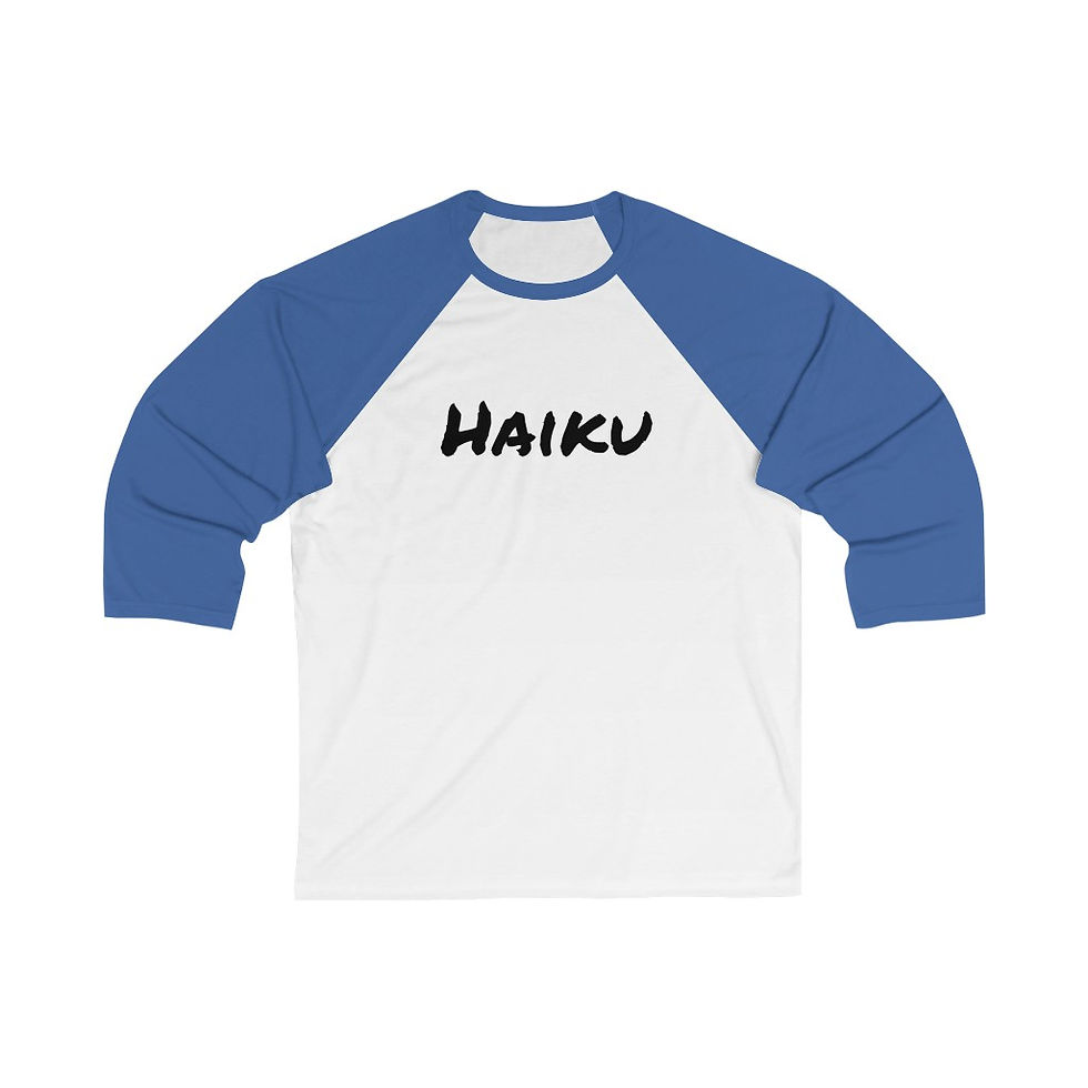 תמונה ממוזערת: Haiku Unisex 3/4 Sleeve Baseball Tee