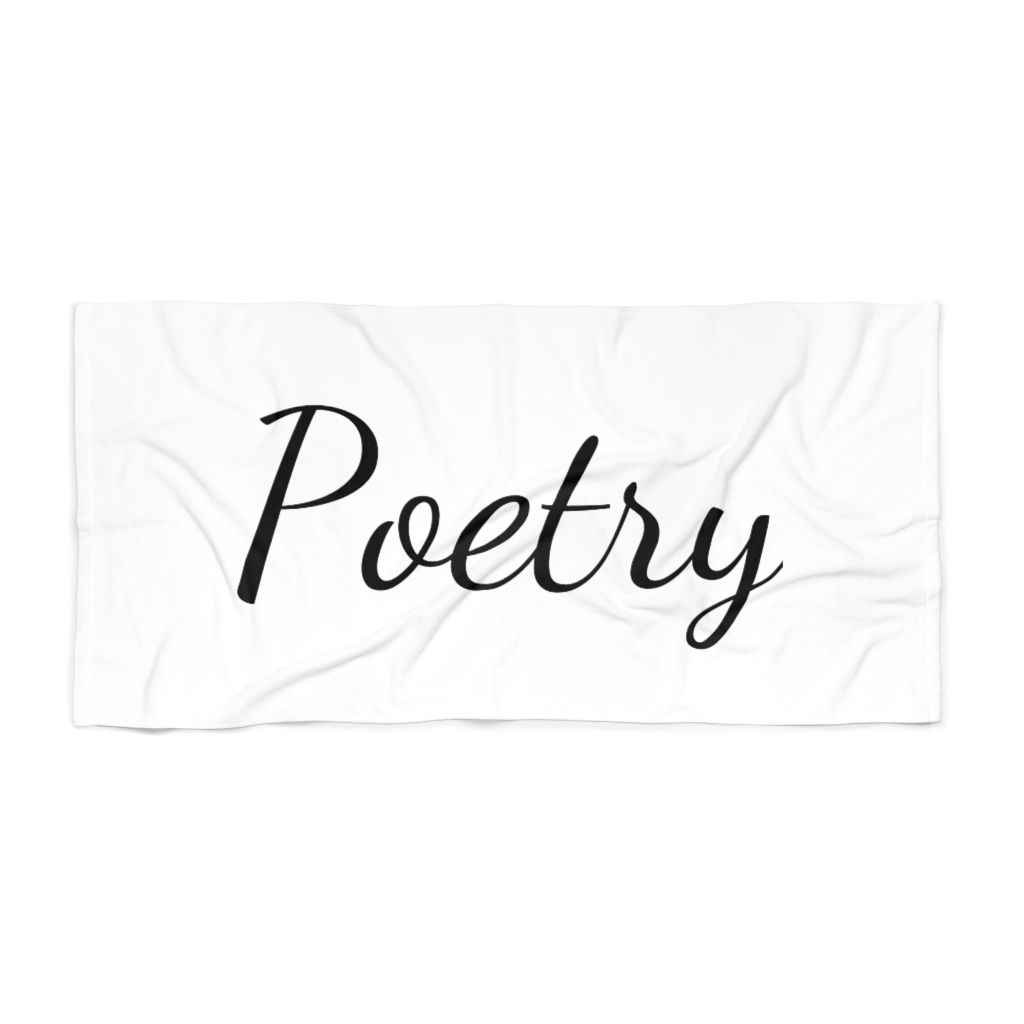 Poetry Beach Towel