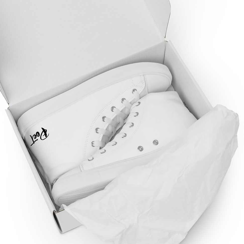 Миниатюра: Exclusive Men’s Poetry high top canvas shoes