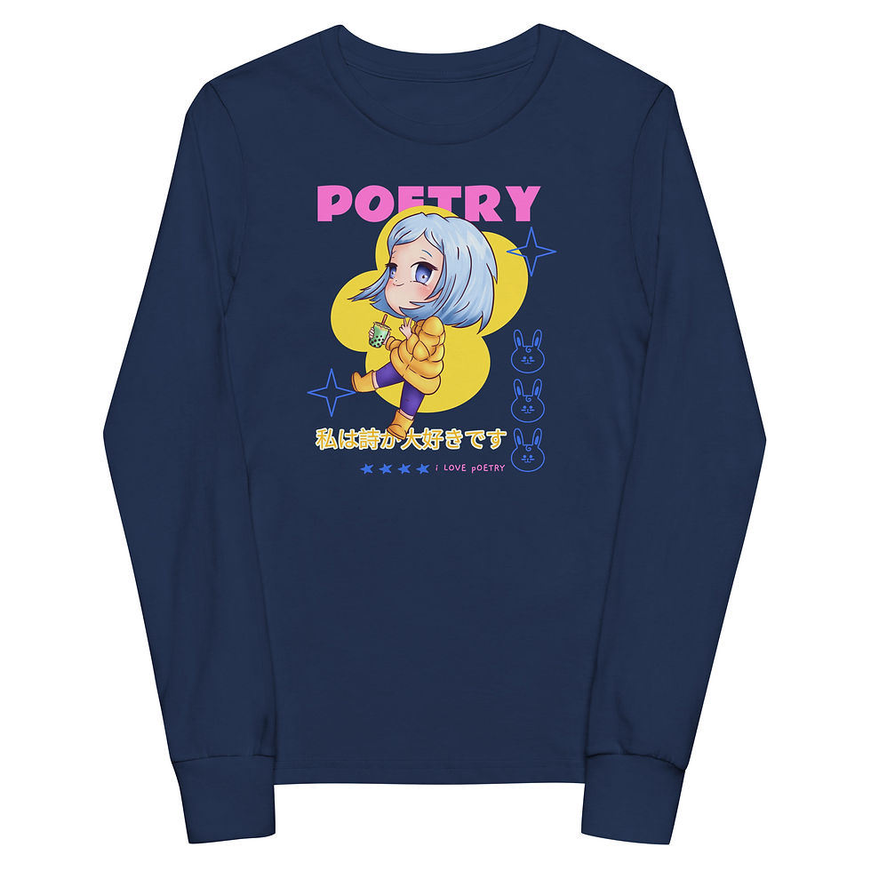Thumbnail: Youth Fun Poetry long sleeve tee