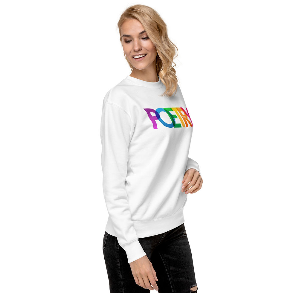 תמונה ממוזערת: Exclusive Unisex Poetry Premium Sweatshirt