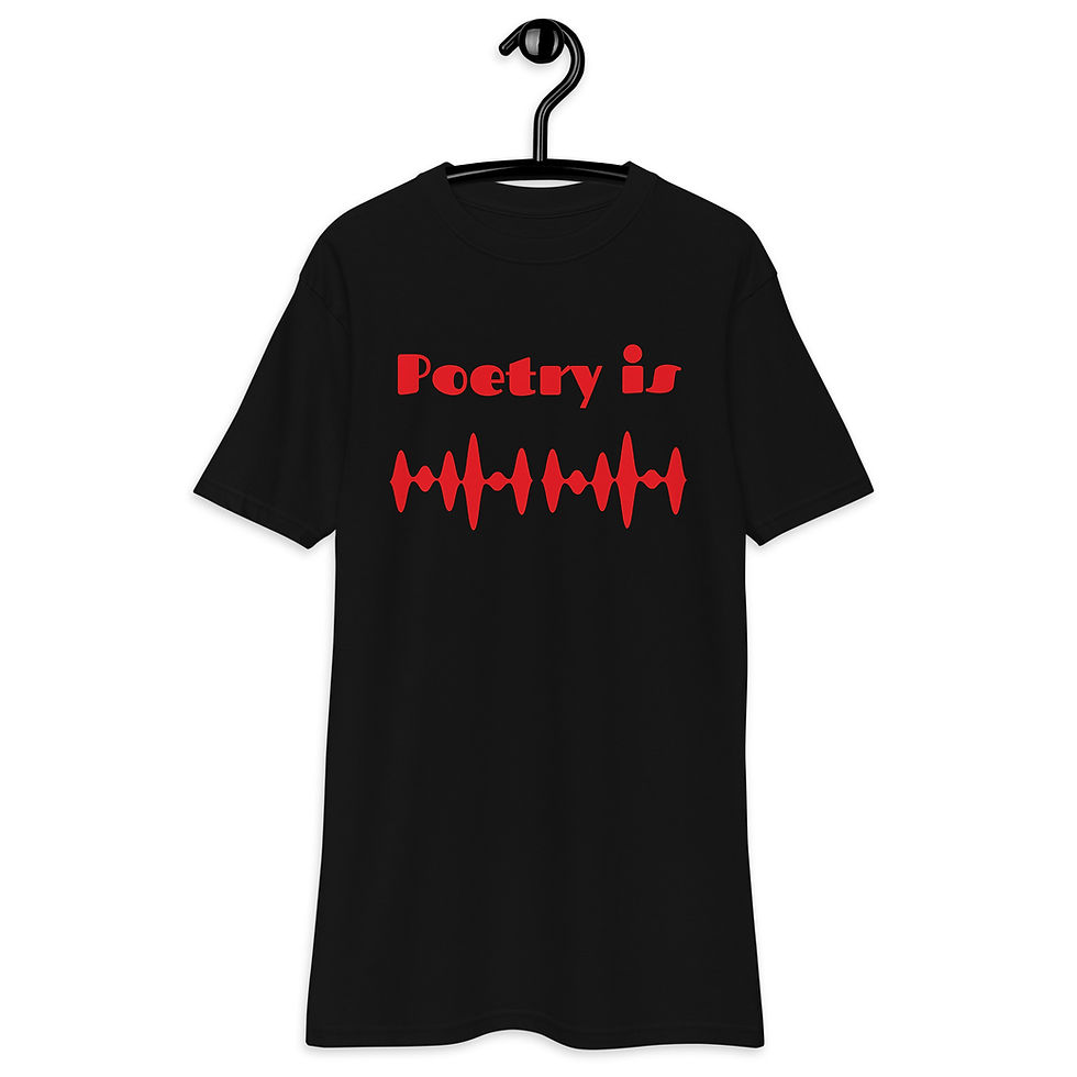 Miniature : Poetry is Men’s premium heavyweight tee