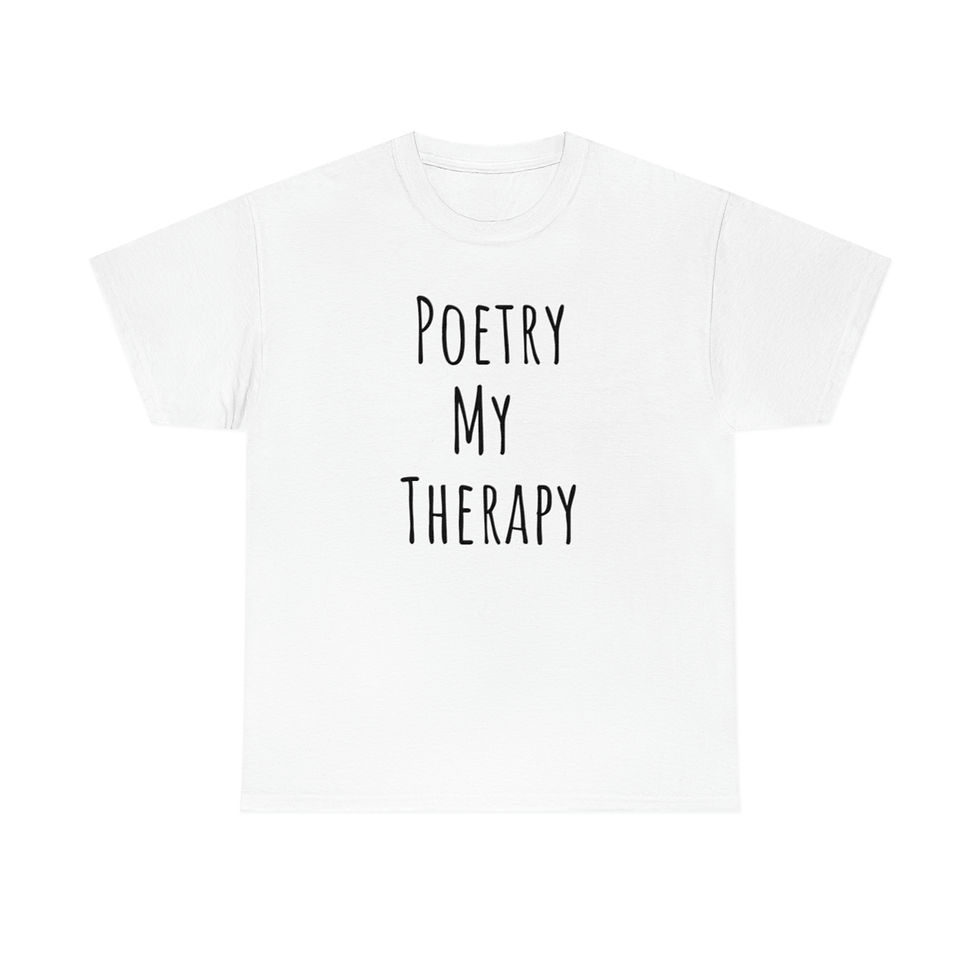 Thumbnail: Poetry my therapy Unisex Heavy Cotton Tee