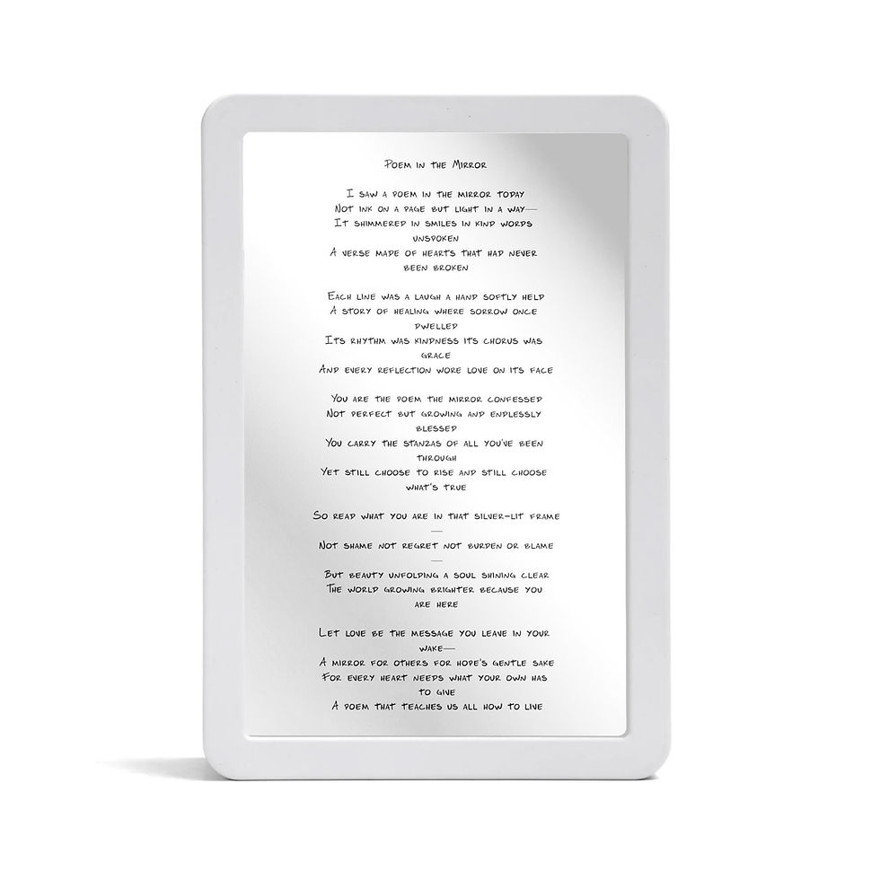 Miniaturebillede: LED Poetic Mirror Light - Personalized poem on mirror