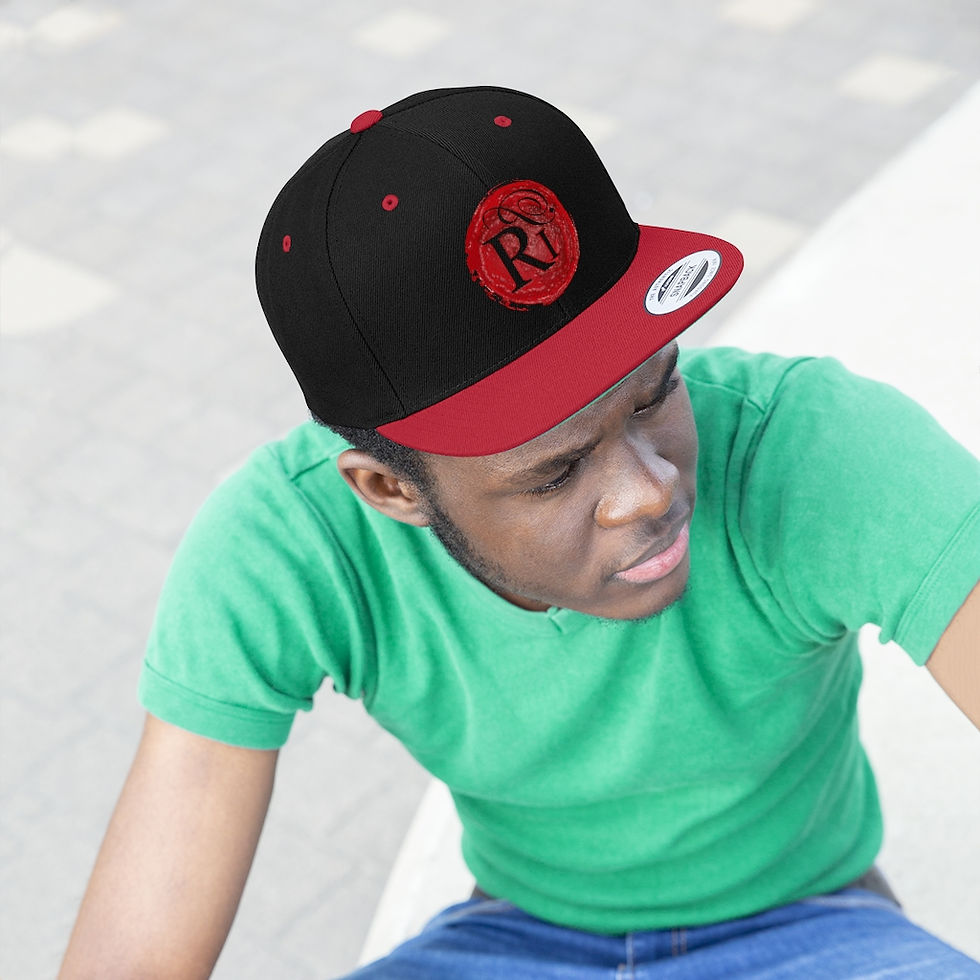 Прев'ю: Realistic Poetry Unisex Flat Bill Hat