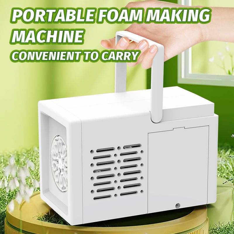 Thumbnail: 10 hole fully automatic bubble blowing handheld electric bubble machine