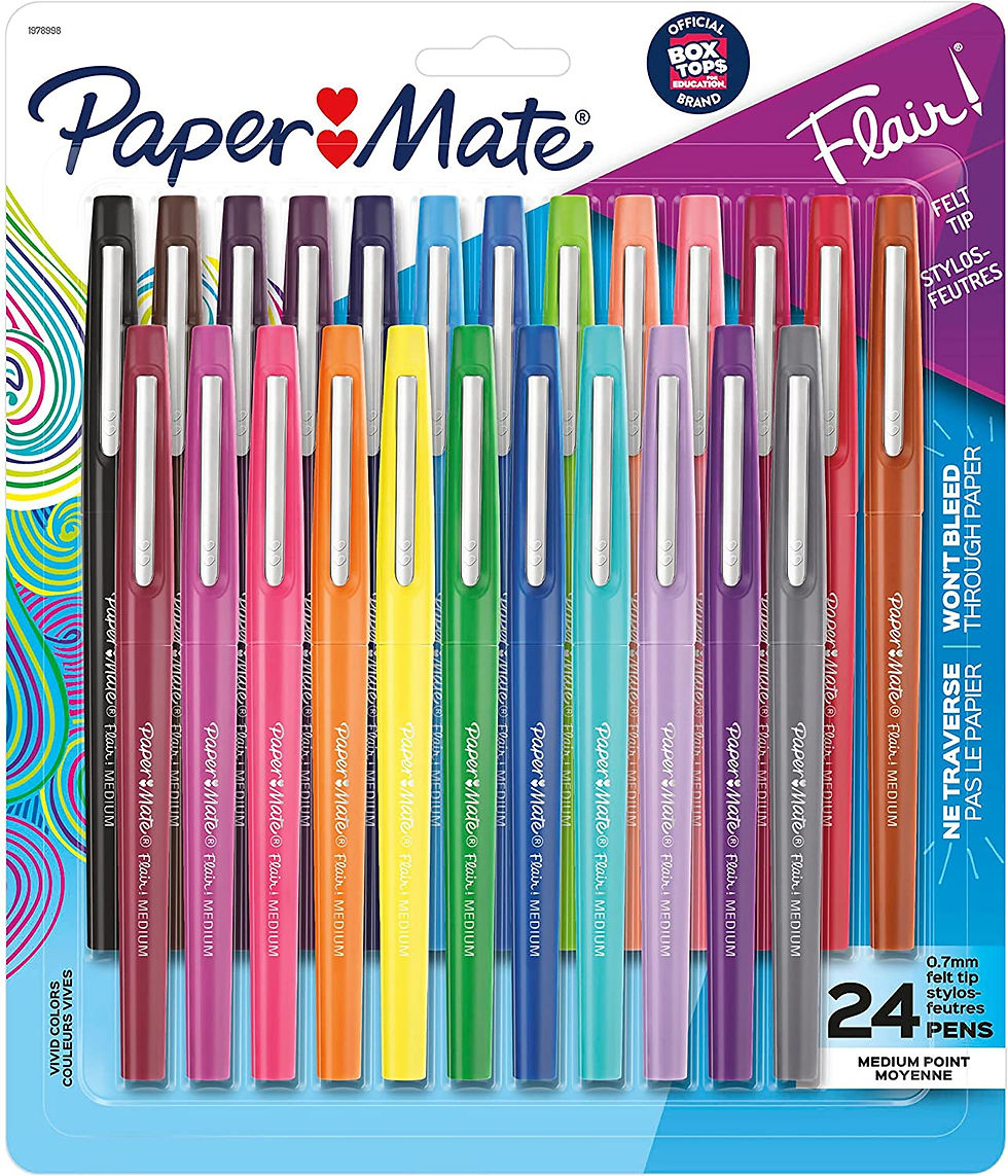 Miniatura: Paper Mate Flair Felt Tip Pens | Medium Point 0.7 Millimeter Marker Pens | Scho