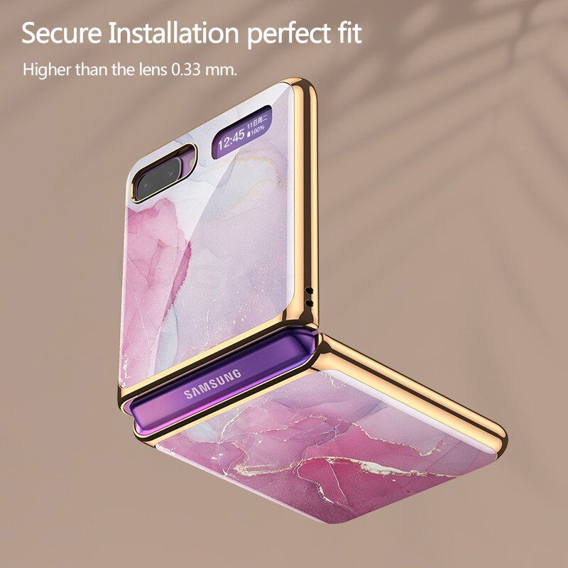 Thumbnail: Tempered Glass Fold Case For Samsung Galaxy