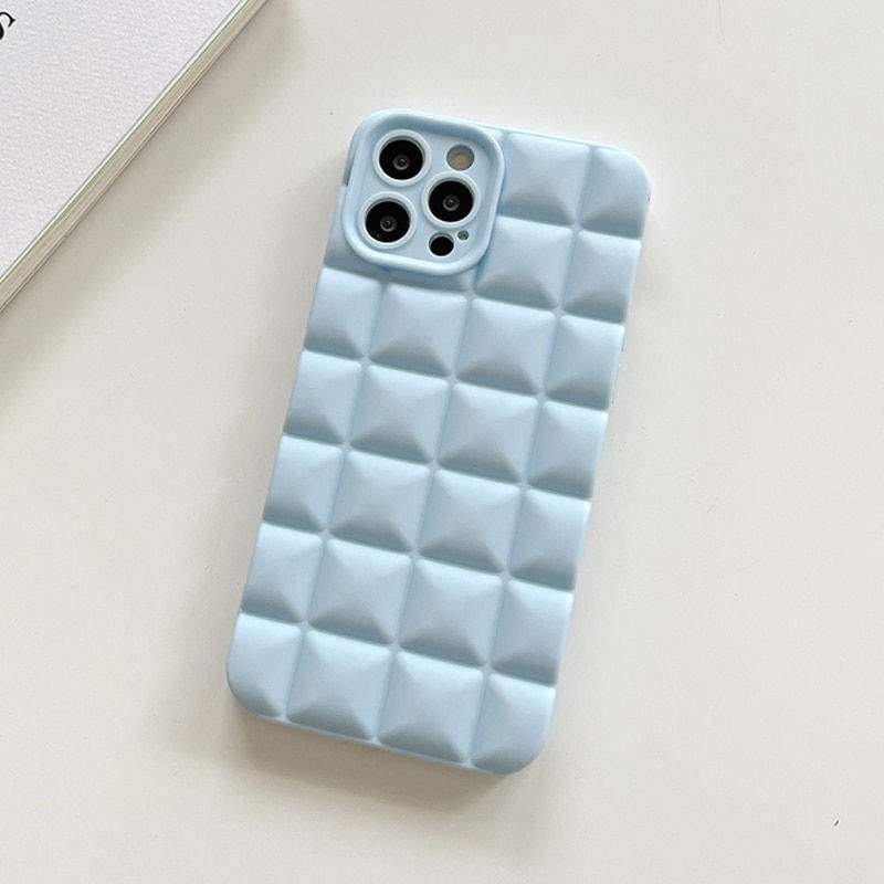 Thumbnail: Grid Matte Phone Case For iPhone