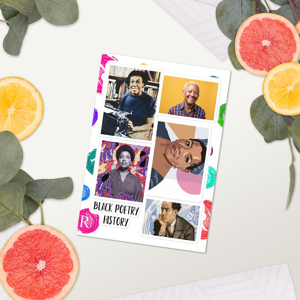 Thumbnail: Poetry sticker sheet
