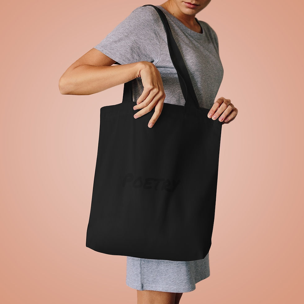 Thumbnail: Cotton Poetry Tote Bag