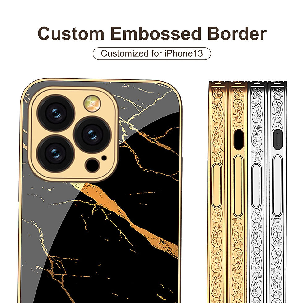 Thumbnail: Boss Gold Tempered Glass Case For iPhone