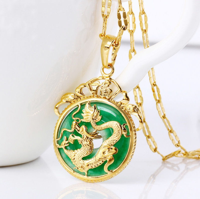 Thumbnail: Exquisite Green Supernatural Buddha Pendant Necklace