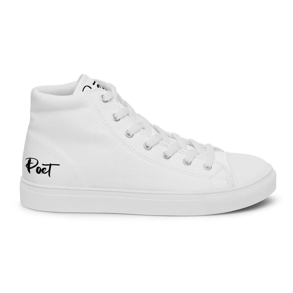 Hình thu nhỏ: Exclusive Men’s Poetry high top canvas shoes