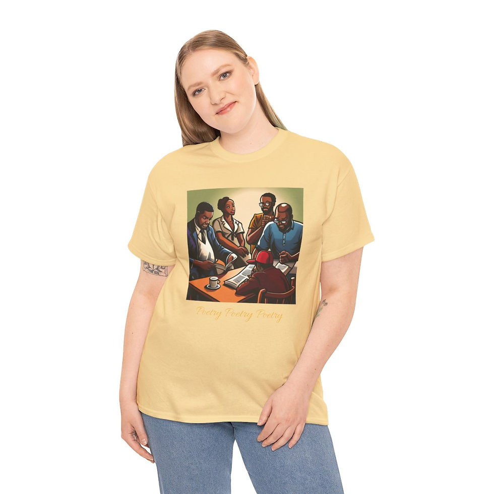 Thumbnail: Unisex Heavy Cotton Poetry Great Tee r