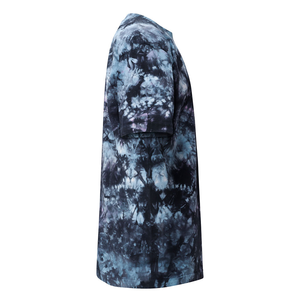 Miniatura: Poetry Loves Me Oversized tie-dye t-shirt