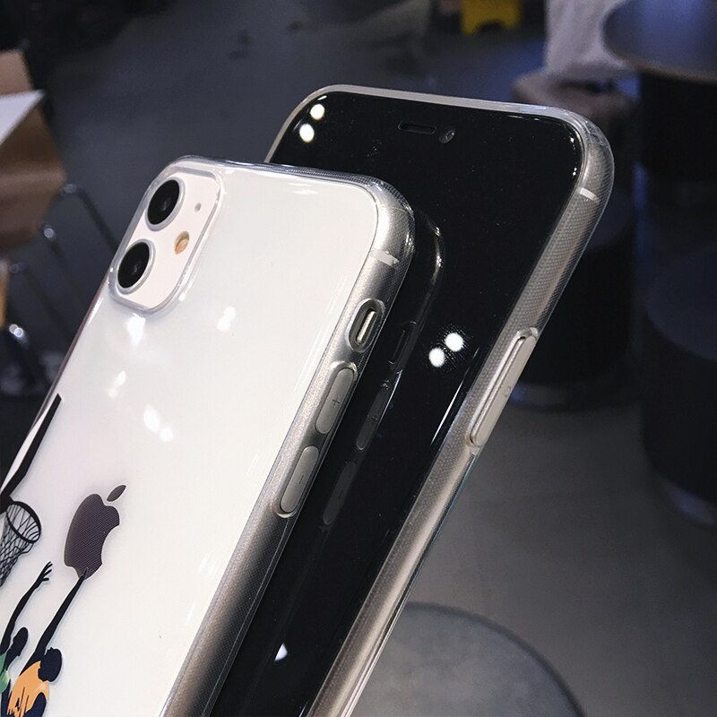 Miniaturbild: Basketball Slam Dunk Clear Phone Case For iPhone