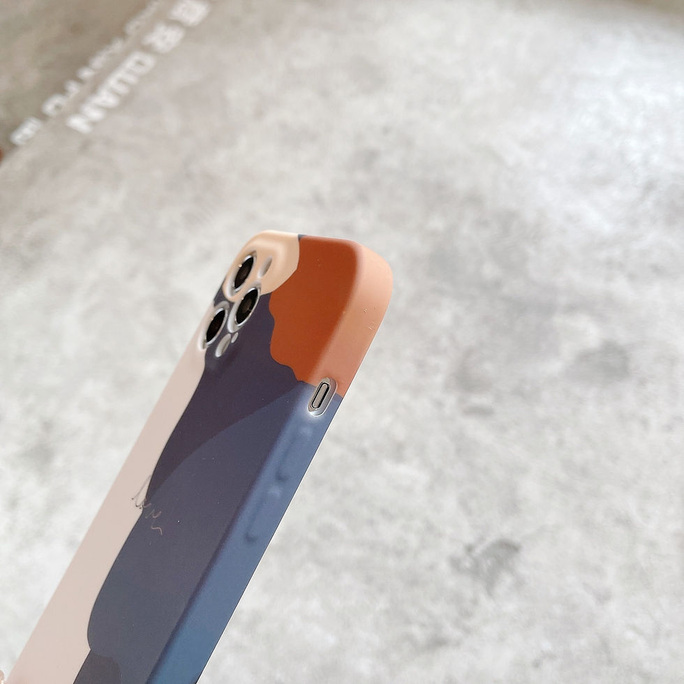 Miniaturebillede: LACK Art geometry Soft Silicone Phone Case For iPhone