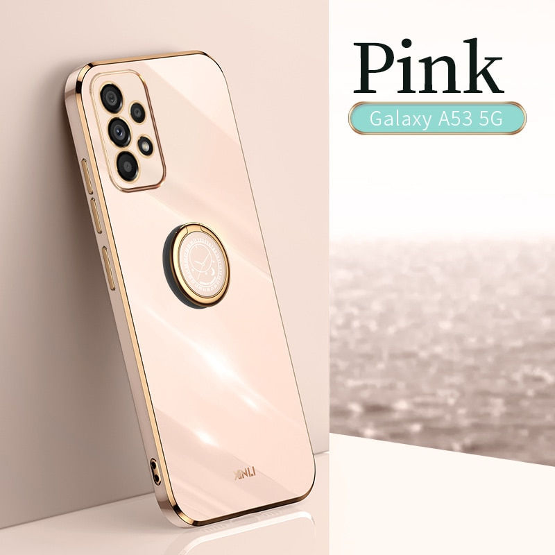 थंबनेल: Solid Color Plating Silicone Phone Case for Samsung Galaxy