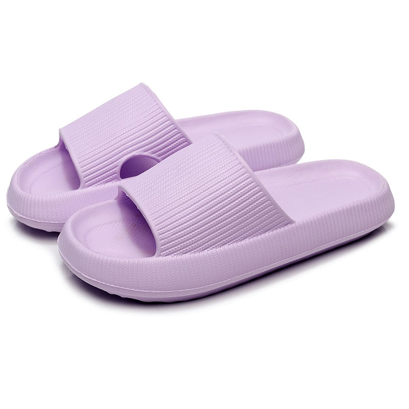 Thumbnail: Thick Platform Poetic Cloud Slippers