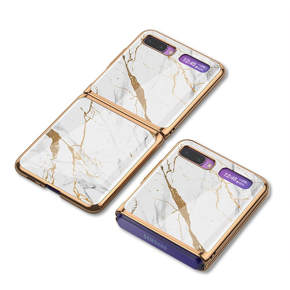 Thumbnail: Tempered Glass Fold Case For Samsung Galaxy