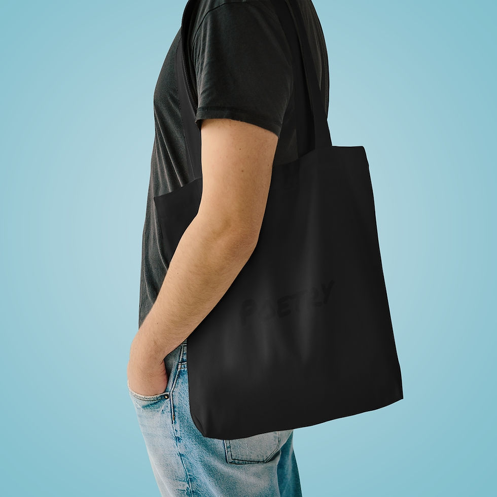 Thumbnail: Cotton Poetry Tote Bag