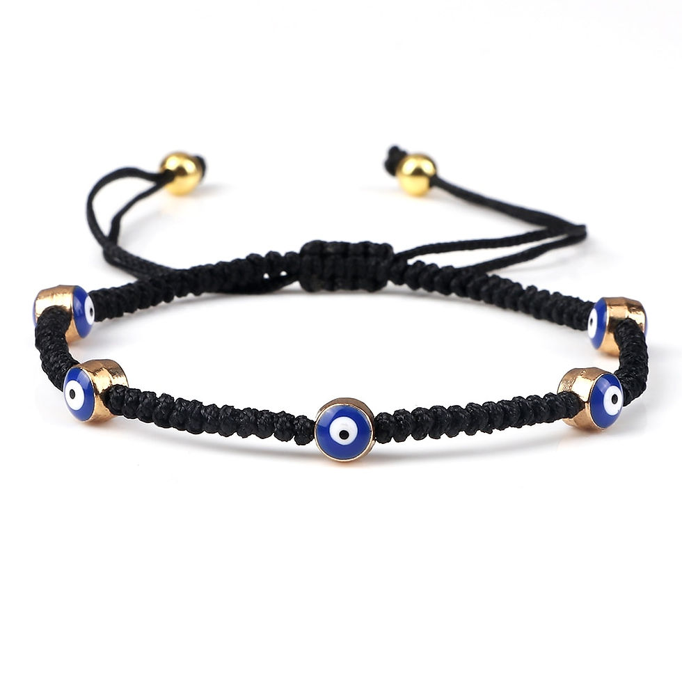 Thumbnail: New Evil Eye Braided Bracelet