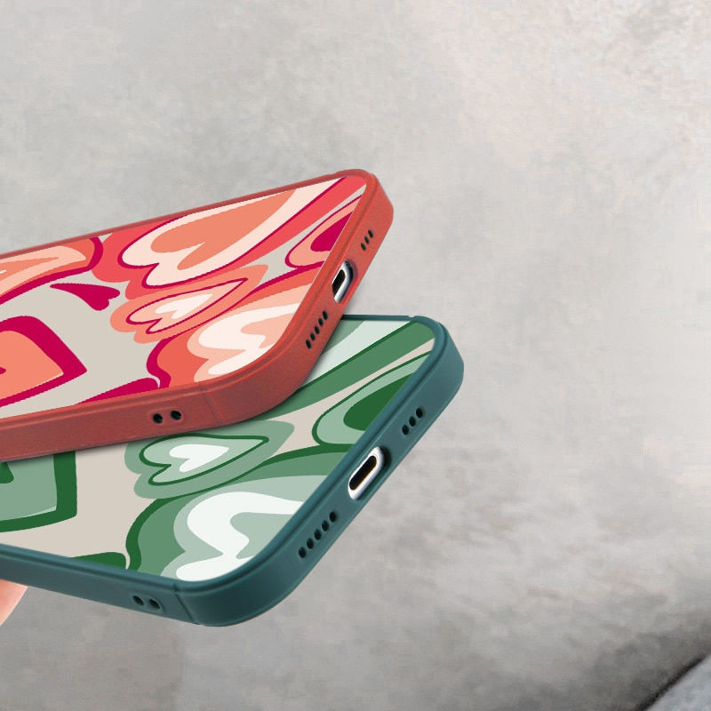 Minijatura: Love Heart Pattern Phone Case For iPhone
