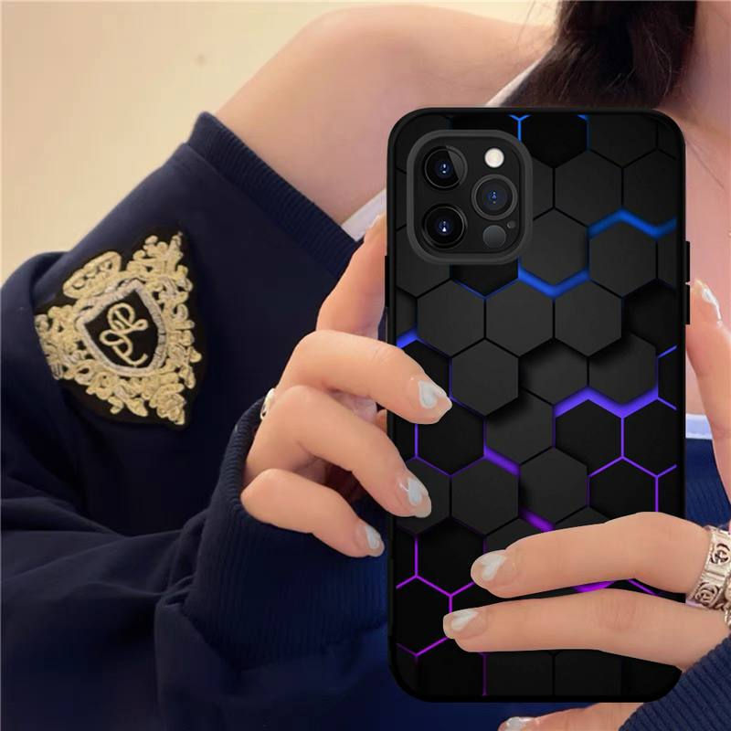 Thumbnail: Luxury Poetic Geometry Phone Case iPhone