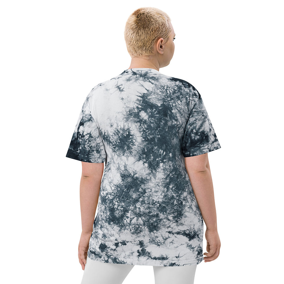 Thumbnail: Poetry Loves Me Oversized tie-dye t-shirt