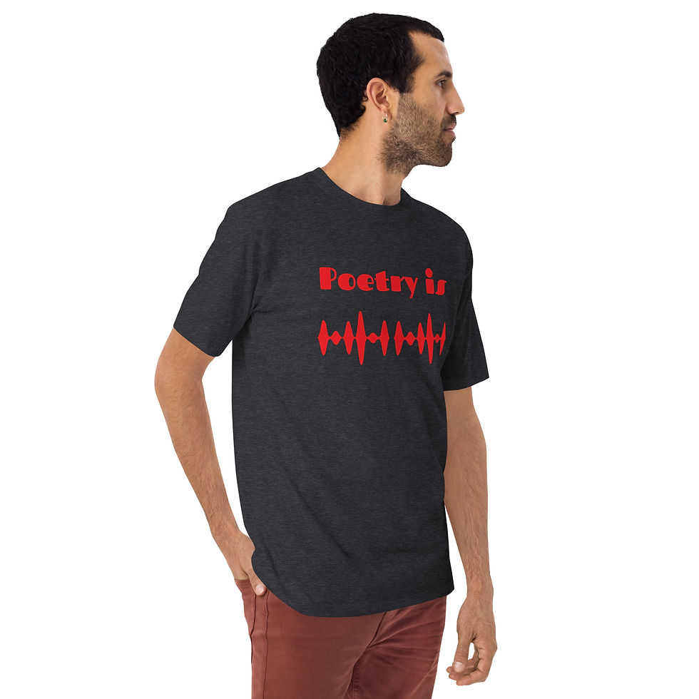 Miniaturebillede: Poetry is Men’s premium heavyweight tee