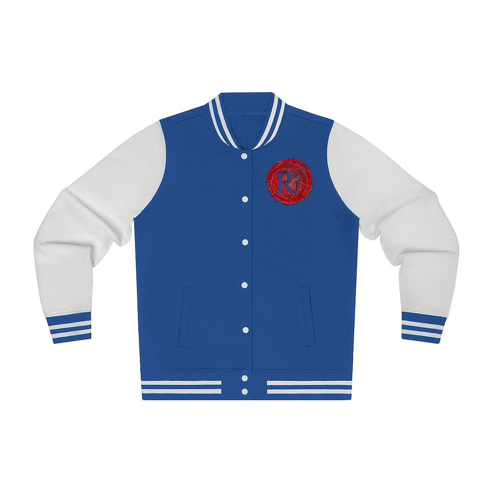 Thumbnail: Women's Realistic Poetry Varsity Jacket
