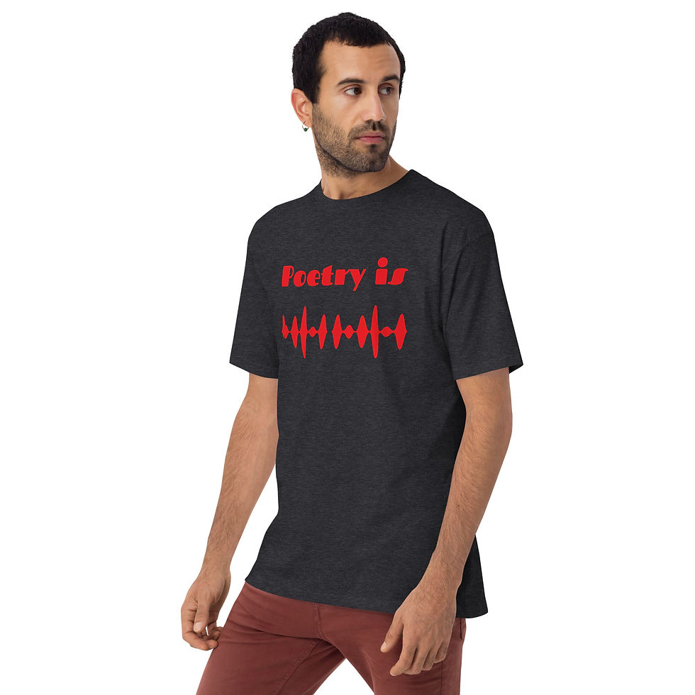 Thumbnail: Poetry is Men’s premium heavyweight tee