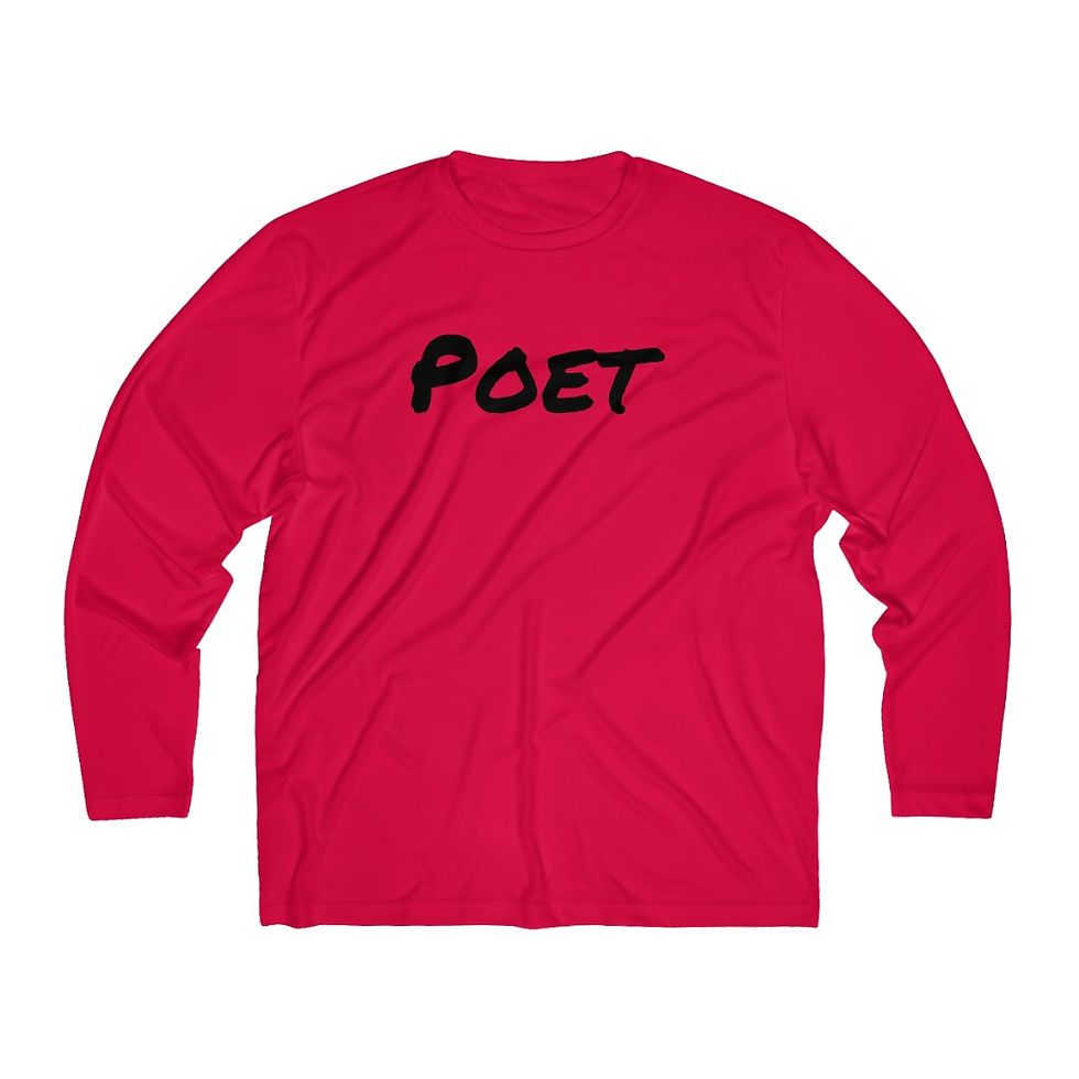 Miniatura: Men's Long Sleeve Poetry Moisture Absorbing Tee