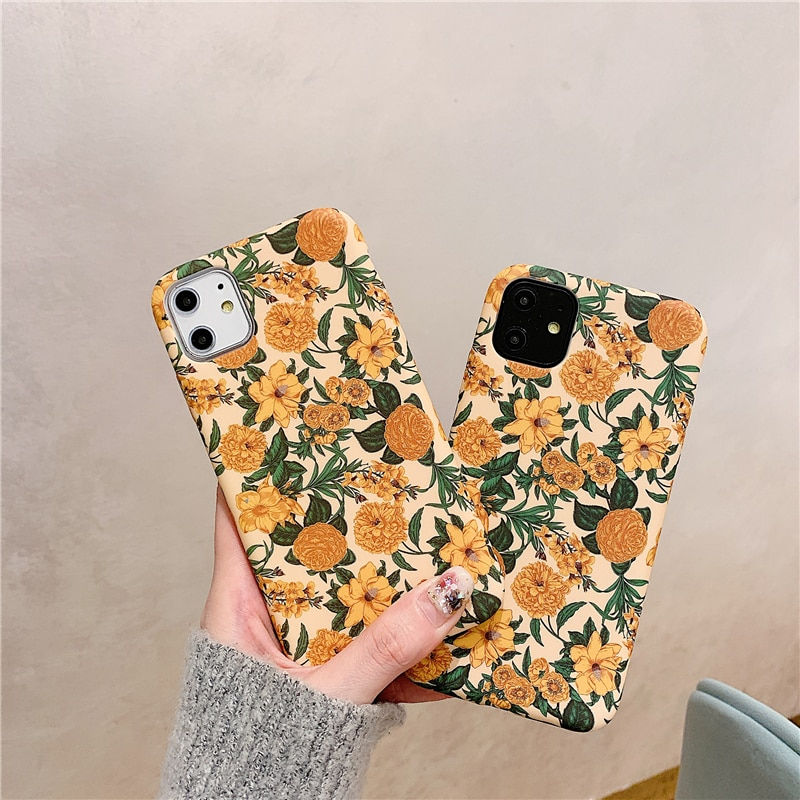 Thumbnail: LACK Colorful Flower floral Leaf Phone Case For iphone
