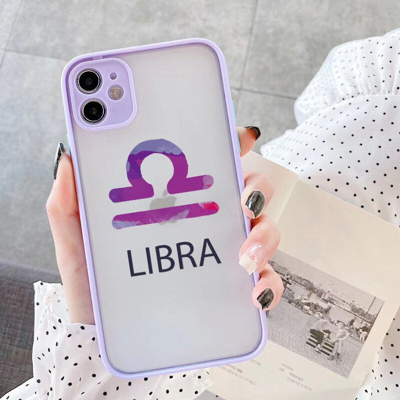 Thumbnail: Constellation Symbol Matte Phone Case For iPhone