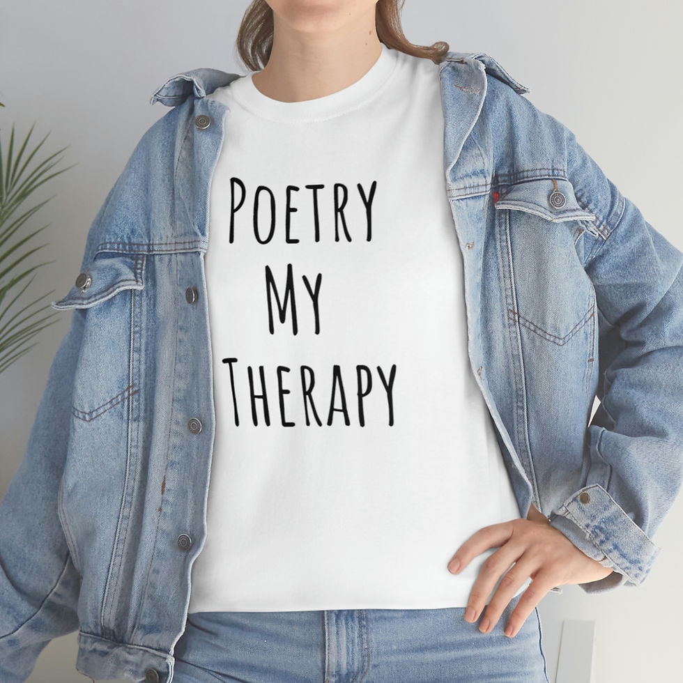 Thumbnail: Poetry my therapy Unisex Heavy Cotton Tee