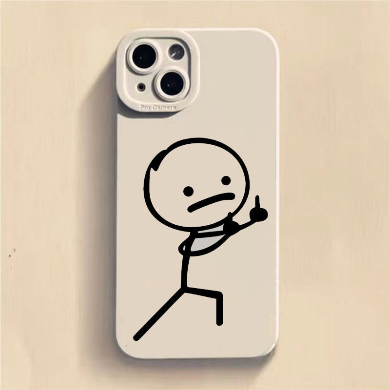 Thumbnail: Cartoon Matchman Phone Case For iPhone