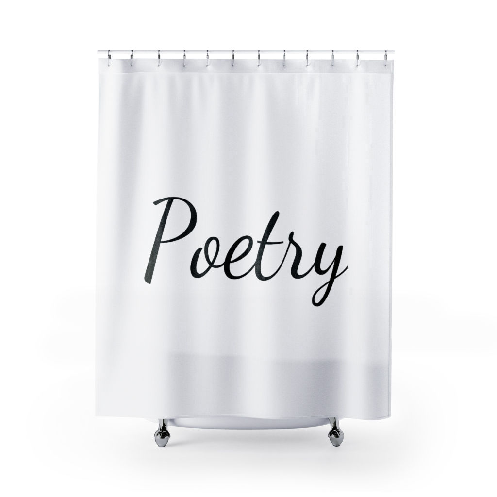 Poetry Shower Curtains