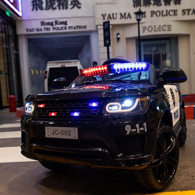 Thumbnail: 12V Big Size With Remote Control Electric Four-wheel - Double drive Police Car