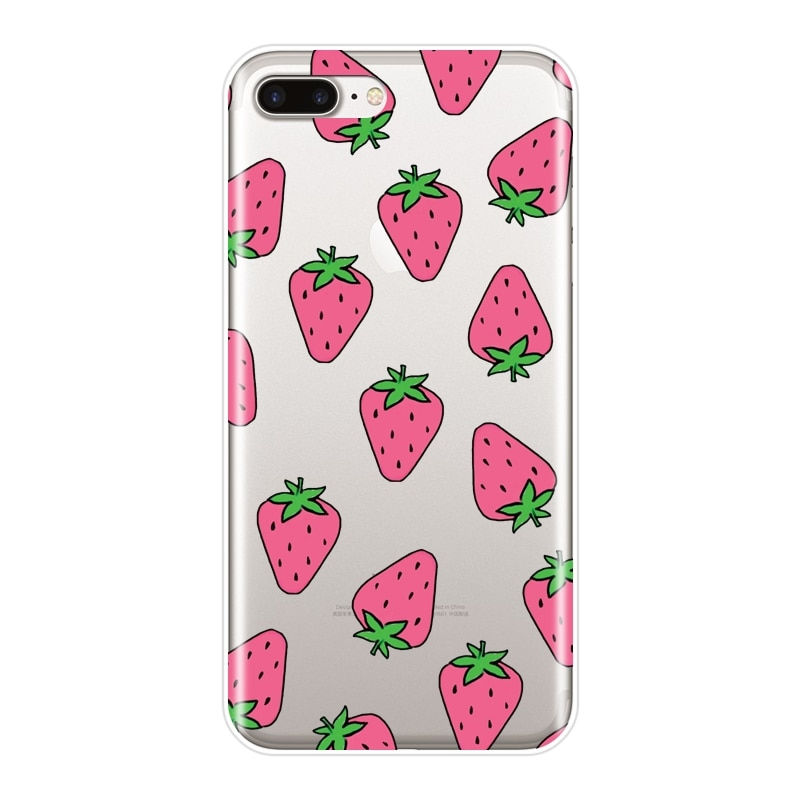 Miniatura: Silicone Pineapple Avocado case For iPhone