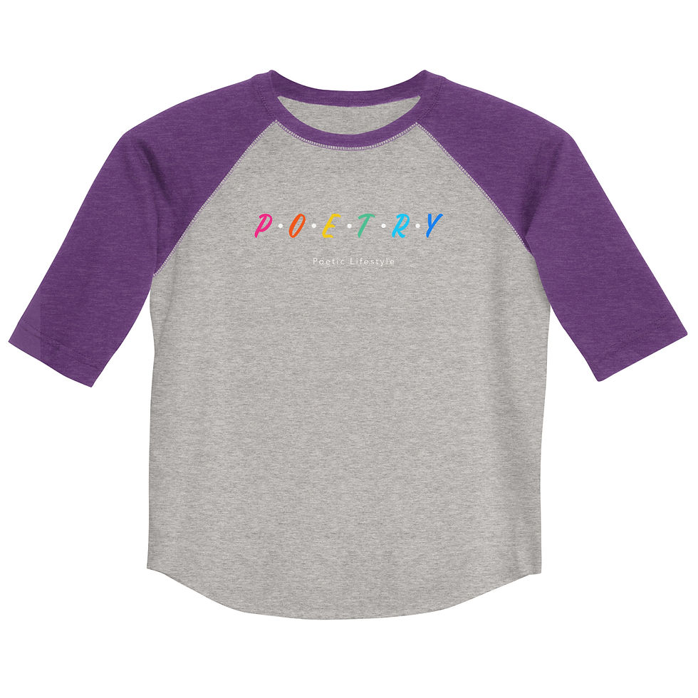Hình thu nhỏ: Youth Poetry baseball shirt